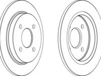 Disc frana FORD SIERRA hatchback (GBC, GBG), FORD SIERRA (GBG, GB4), FORD SIERRA hatchback (GBC) - FERODO DDF281