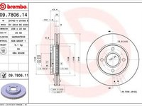 Disc frana FORD STREET KA RL2 BREMBO 09780614