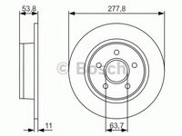 Disc frana FORD TOURNEO CONNECT (2002 - 2020) BOSCH 0 986 479 S51