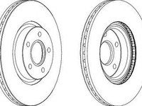 Disc frana FORD TOURNEO CONNECT GRAND TOURNEO CONNECT Kombi FERODO DDF1225