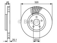 Disc frana FORD TOURNEO CONNECT GRAND TOURNEO CONNECT Kombi BOSCH 0986479660