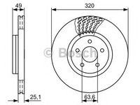 Disc frana FORD TOURNEO CONNECT / GRAND TOURNEO CONNECT Kombi (2013 - 2016) BOSCH 0 986 479 660