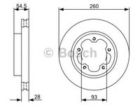 Disc frana FORD TRANSIT bus (2006 - 2016) BOSCH 0 986 479 C09