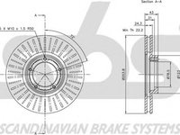 Disc frana FORD TRANSIT bus E sbs 1815202531