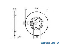 Disc frana Ford TRANSIT bus (FD_ _, FB_ _, FS_ _, FZ_ _, FC_ _) 2000-2006 #3 0986478299