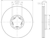 Disc frana FORD TRANSIT bus (FD, FB, FS, FZ, FC) (2000 - 2006) TEXTAR 92103803 piesa NOUA