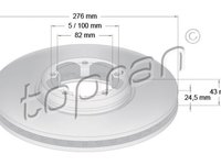 Disc frana FORD TRANSIT bus FD FB FS FZ FC TOPRAN 302334