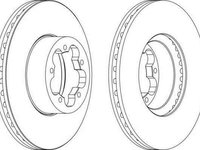 Disc frana FORD TRANSIT bus FERODO DDF1555