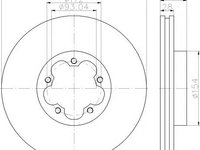 Disc frana FORD TRANSIT bus, FORD TRANSIT caroserie, FORD TRANSIT platou / sasiu - HELLA PAGID 8DD 355 118-421