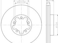 Disc frana FORD TRANSIT bus, FORD TRANSIT caroserie, FORD TRANSIT platou / sasiu - HELLA PAGID 8DD 355 113-271