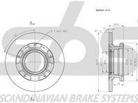 Disc frana FORD TRANSIT bus sbs 1815202579