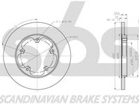 Disc frana FORD TRANSIT bus sbs 1815312595