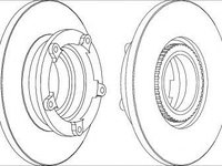 Disc frana FORD TRANSIT caroserie (2006 - 2014) FERODO DDF1573-1 piesa NOUA