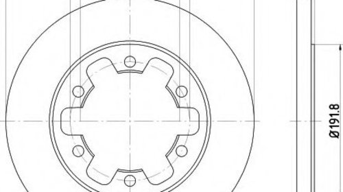 Disc frana FORD TRANSIT caroserie (2013 - 201