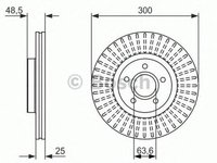 Disc frana FORD TRANSIT CONNECT Kombi BOSCH 0986479956