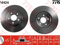 Disc frana FORD TRANSIT CONNECT Kombi TRW DF4424