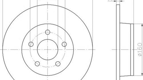 Disc frana FORD TRANSIT CONNECT P65 P70 P80 T