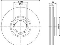 Disc frana FORD TRANSIT CUSTOM bus (2012 - 2016) TEXTAR 92273003 piesa NOUA