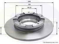 Disc frana FORD TRANSIT CUSTOM bus (2012 - 2016) COMLINE ADC1255 piesa NOUA