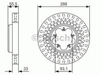 Disc frana FORD TRANSIT CUSTOM bus (2012 - 2020) BOSCH 0 986 479 A49