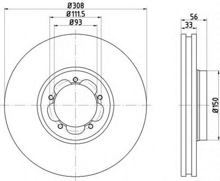Disc frana FORD TRANSIT CUSTOM bus TEXTAR 92273003