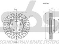 Disc frana FORD TRANSIT CUSTOM caroserie sbs 1815312589