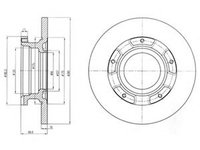 Disc frana FORD TRANSIT platou / sasiu (2006 - 2016) DELPHI BG4008