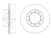 Disc frana FORD TRANSIT platou / sasiu (2006 - 2016) DELPHI BG4075