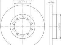 Disc frana FORD TRANSIT platou / sasiu (2006 - 2016) Textar 93242500