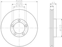 Disc frana FORD TRANSIT platou/sasiu (74E) - OEM - MEYLE ORIGINAL GERMANY: 7155217016|715 521 7016 - W02400334 - LIVRARE DIN STOC in 24 ore!!!