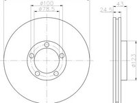 Disc frana FORD TRANSIT platou / sasiu (E_ _) (1991 - 1994) Textar 92088200