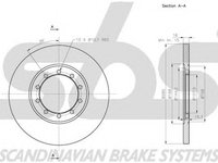 Disc frana FORD TRANSIT platou sasiu FM FN sbs 1815202577