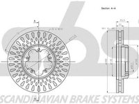 Disc frana FORD TRANSIT platou sasiu SBS 1815202589