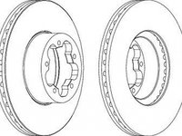 Disc frana FORD TRANSIT TOURNEO FERODO DDF1554