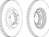 Disc frana FORD TRANSIT Van (E_ _) (1994 - 2000) FERODO DDF848