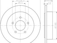 Disc frana FORD USA EXPLORER (U2), FORD USA EXPLORER, FORD AUSTRALIA EXPLORER (U_) - MINTEX MDC1335