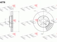 Disc frana FORD USA TAURUS (P5_), FORD USA TAURUS Wagon (P5_), FORD USA WINDSTAR (A3) - FTE BS4779