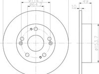 Disc frana HONDA ACCORD EURO VIII (CL), HONDA ACCORD VII Tourer (CM), HONDA ACCORD VIII (CM) - MINTEX MDC1721