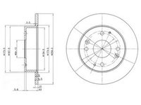 Disc frana HONDA ACCORD IV Aerodeck CB DELPHI BG2666