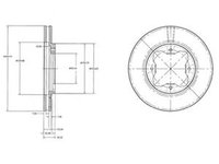 Disc frana HONDA ACCORD IV CB DELPHI BG2798