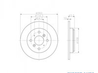 Disc frana Honda ACCORD Mk IV (CB) 1989-1993 #2 08913910