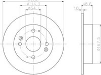 Disc frana HONDA ACCORD Mk V (CC, CD) - OEM - MEYLE ORIGINAL GERMANY: 31-155230007|31-15 523 0007 - W02171532 - LIVRARE DIN STOC in 24 ore!!!