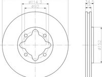 Disc frana HONDA ACCORD Mk V combi (CE), HONDA ACCORD Mk V cupe (CD) - MINTEX MDC1001