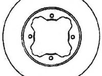 Disc frana HONDA ACCORD Mk V combi (CE), HONDA ACCORD Mk V cupe (CD), HONDA ACCORD Mk IV combi (CB) - JURID 561712J