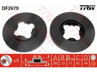 Disc frana Honda ACCORD Mk VI (CE, CF) 1995-1998 #2 09580410