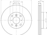 Disc frana HONDA ACCORD Mk VII (CG, CK), HONDA ACCORD Mk VII hatchback (CH) - MINTEX MDC1413