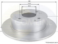 Disc frana HONDA ACCORD VI (CG, CK) (1997 - 2003) COMLINE ADC0536 piesa NOUA