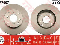 Disc frana HONDA ACCORD VI cupe CG TRW DF7007 PieseDeTop