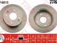 Disc frana HONDA ACCORD VI Hatchback CH TRW DF4815