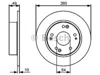 Disc frana HONDA ACCORD VII (CL) (2003 - 2020) BOSCH 0 986 479 450